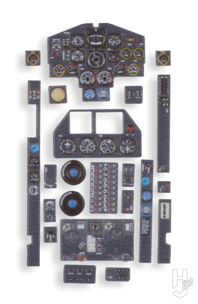 Ho 229 B 3Dアクリル製 計器盤セット
