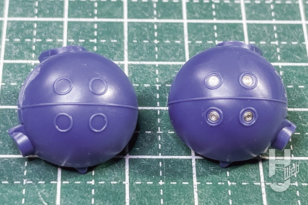 軍警ザクのプラモデルの製作の画像その5