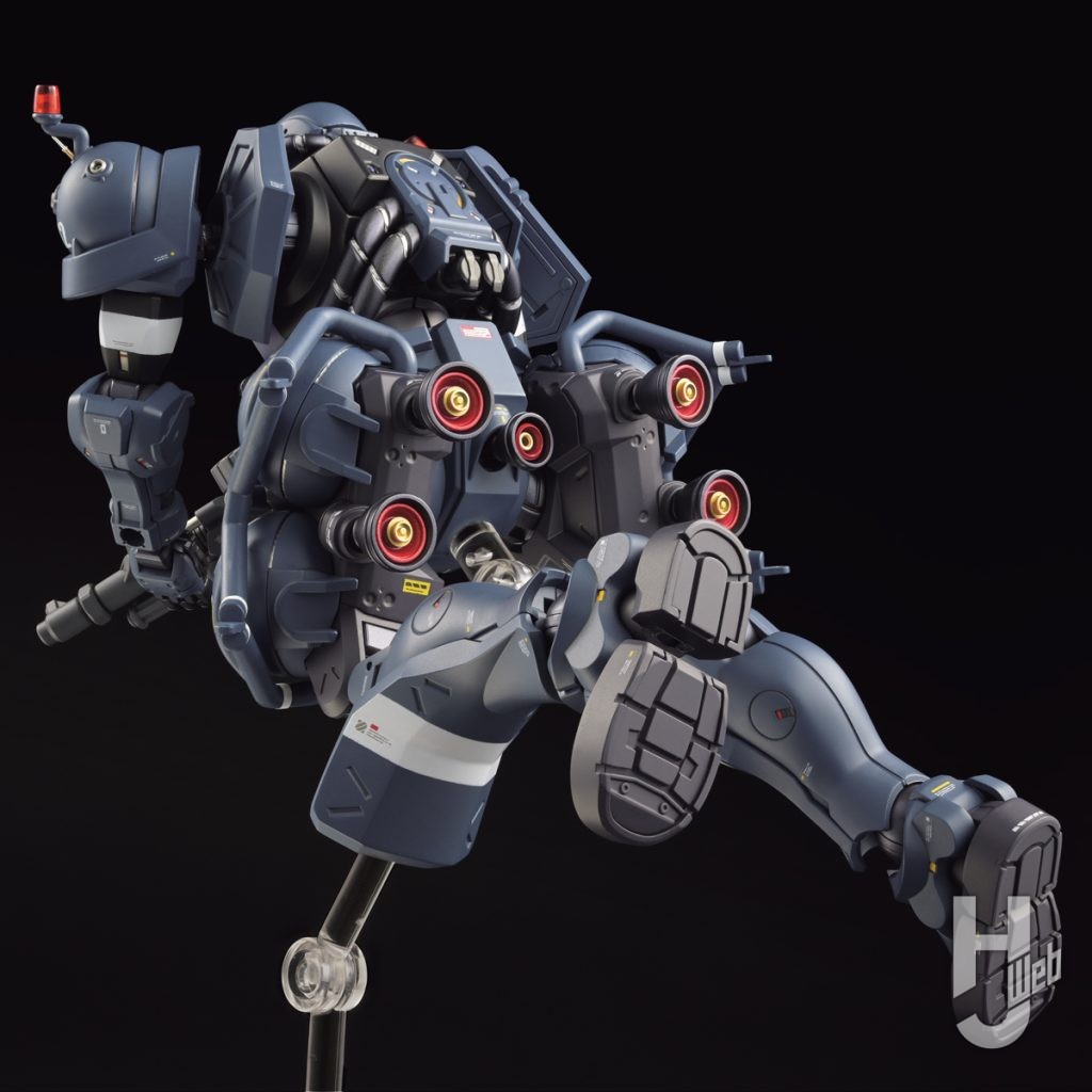 軍警ザクのプラモデルの全体画像その7