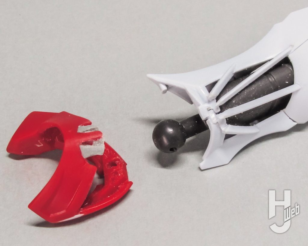 GQuuuuuuXのプラモデルの製作の画像その9
