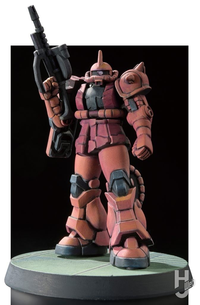 ガンダムアッセンブルキット作例「Zeon’s Rush」「TP-006 ザクII(シャア・アズナブル専用機)」