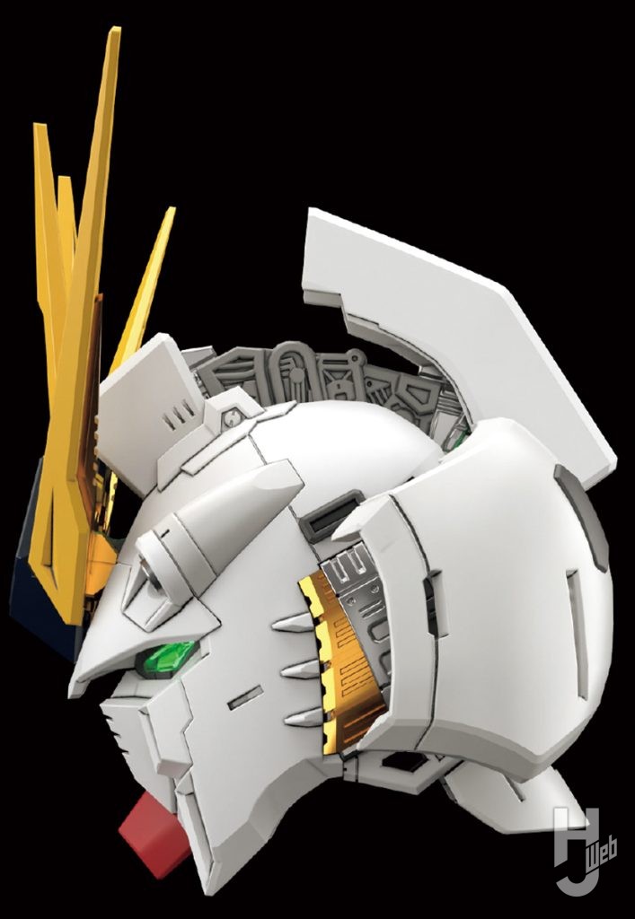 PERFECT GRADE UNLEASHED νガンダム頭部ハッチ展開横