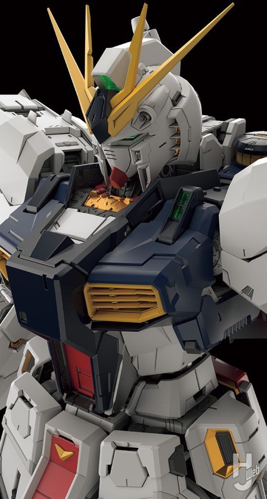PERFECT GRADE UNLEASHED νガンダム俯瞰上半身アップ