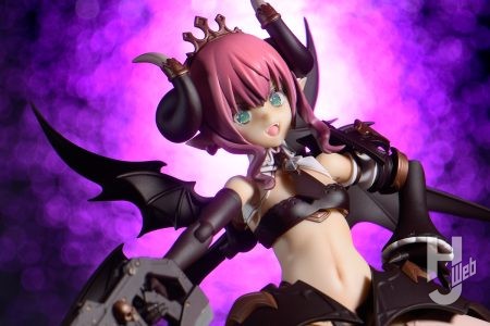 悪魔型イメージのドクロをデコレーション！アルカナディア「ヴェルルッタ」×「ガールズプラモスタイル#07」付録キットの改造作例！ウォーハンマーのディテールアップパーツ「シタデルスカル」を使用