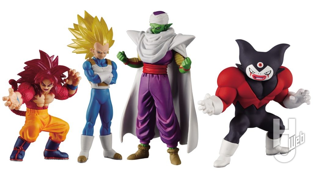 ドラゴンボールのキャラクターのカプセルフィギュアの画像