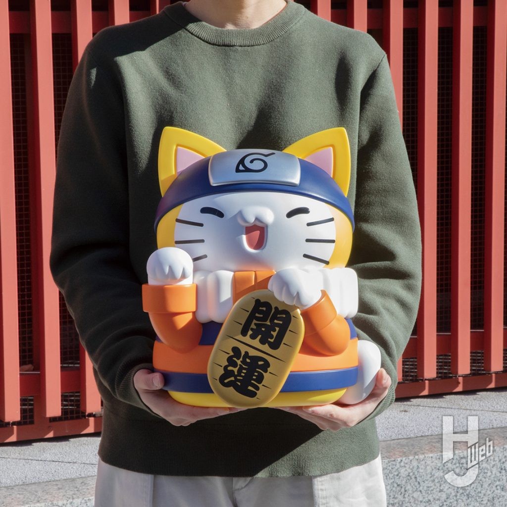 招きニャルトの特大フィギュアのサイズイメージの画像