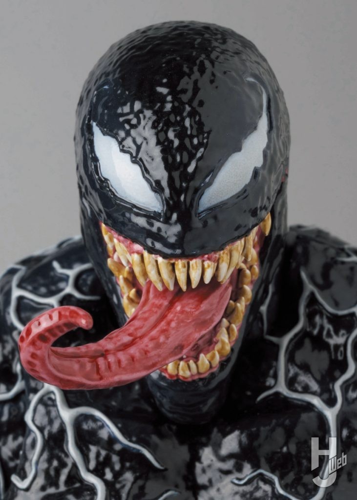 ヴェノムの可動フィギュアのアップ画像その7