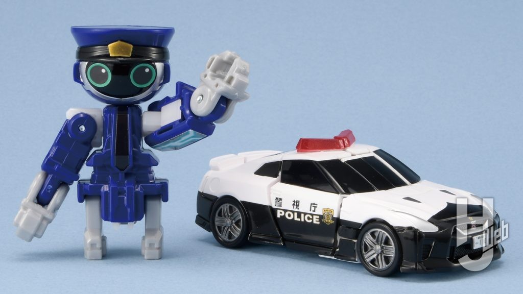警察ジョブロイドのWapper（ワッパー）とNISSAN GT‐Rパトロールカー