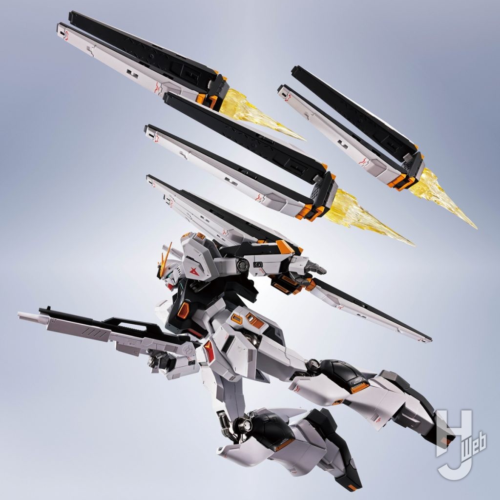 νガンダムのフィギュアの全体画像