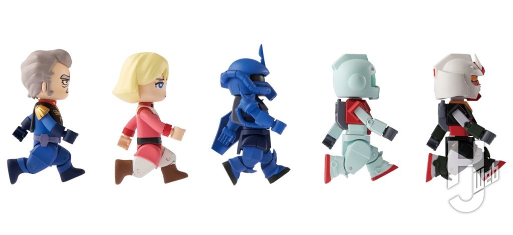 ガンダムのプラ製フィギュアの画像