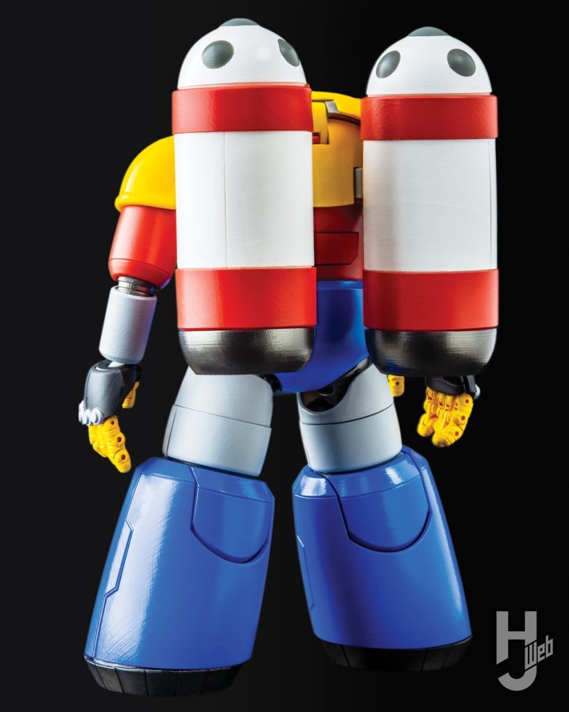 ゲッターポセイドンメタルビースト形態のフィギュアの後ろ姿の画像