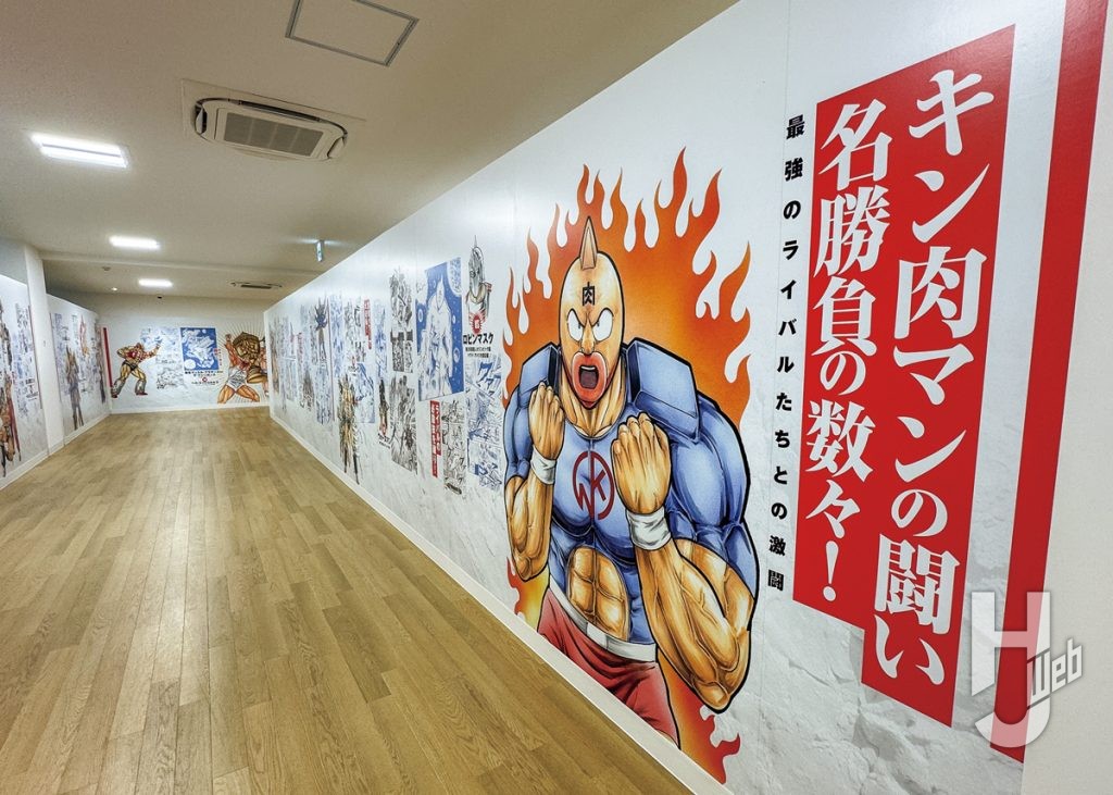 沼津「キン肉マンミュージアム」のパネル展示の画像