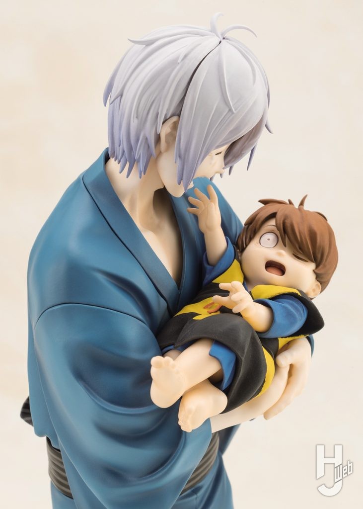 鬼太郎の父と赤子鬼太郎のフィギュアのアップ画像
