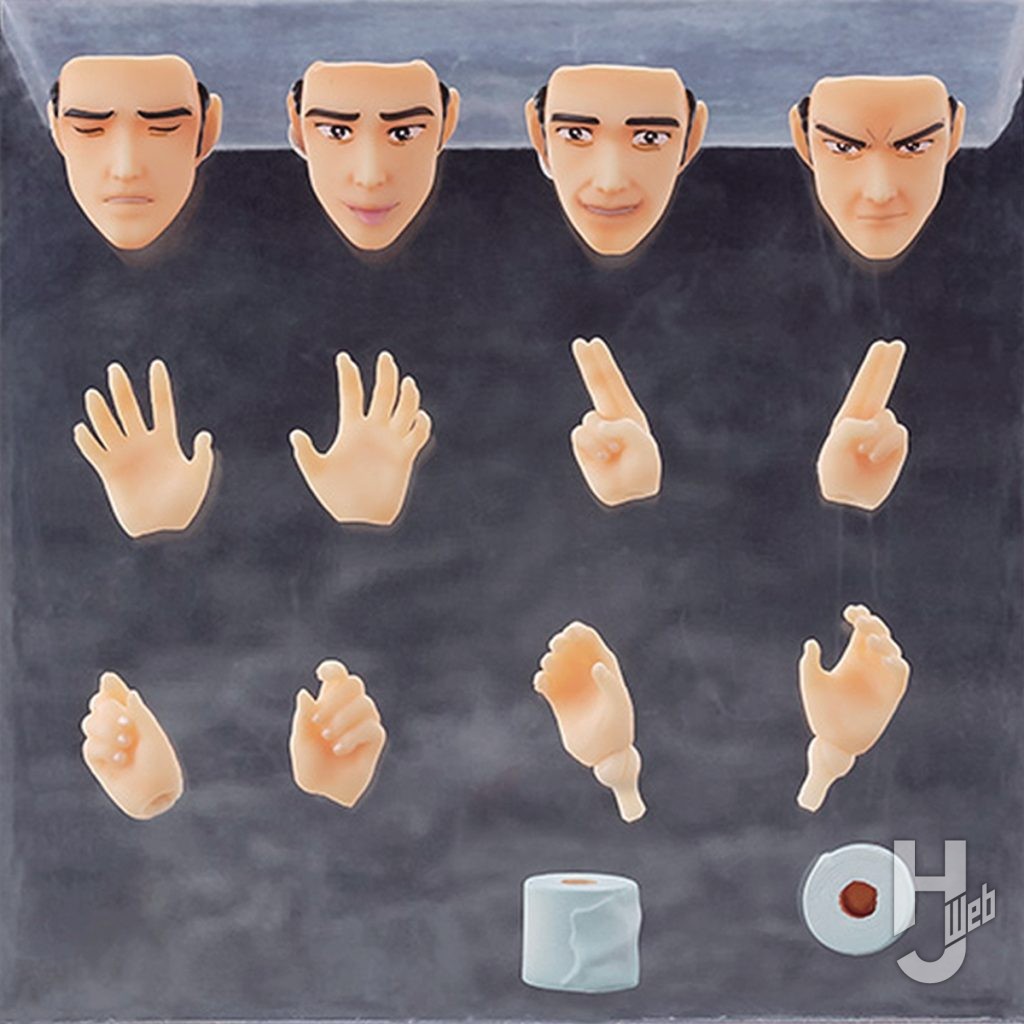 阿部高和の可動フィギュアのパーツの画像