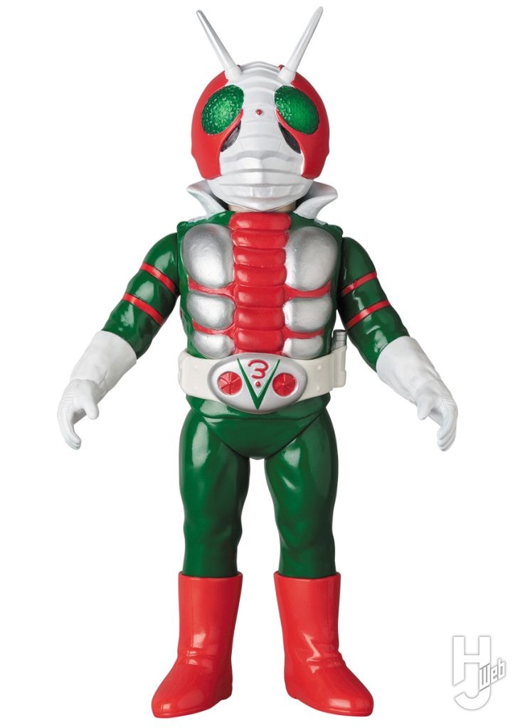 仮面ライダーV3のソフビフィギュアの画像