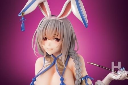 漫画家・ひなづか涼氏が描くチャイナ×バニーガールの「白月」をビッグサイズでフィギュア化!【BINDing】