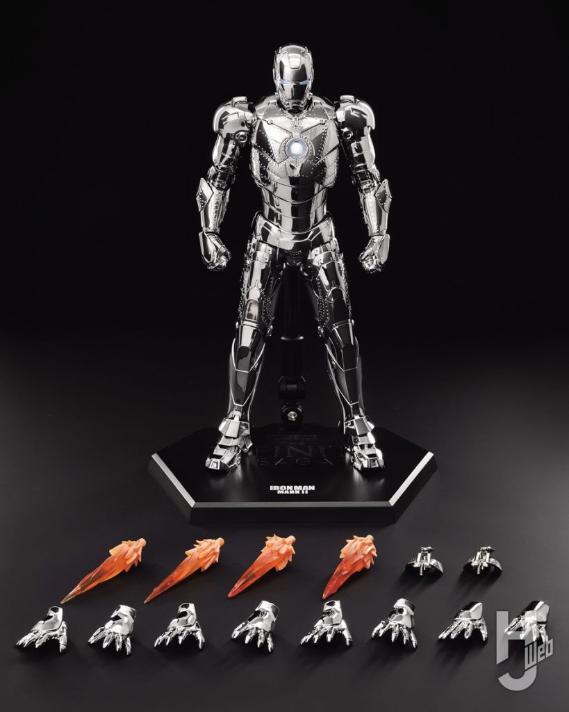 アイアンマン・マーク2のフィギュアの付属パーツの画像