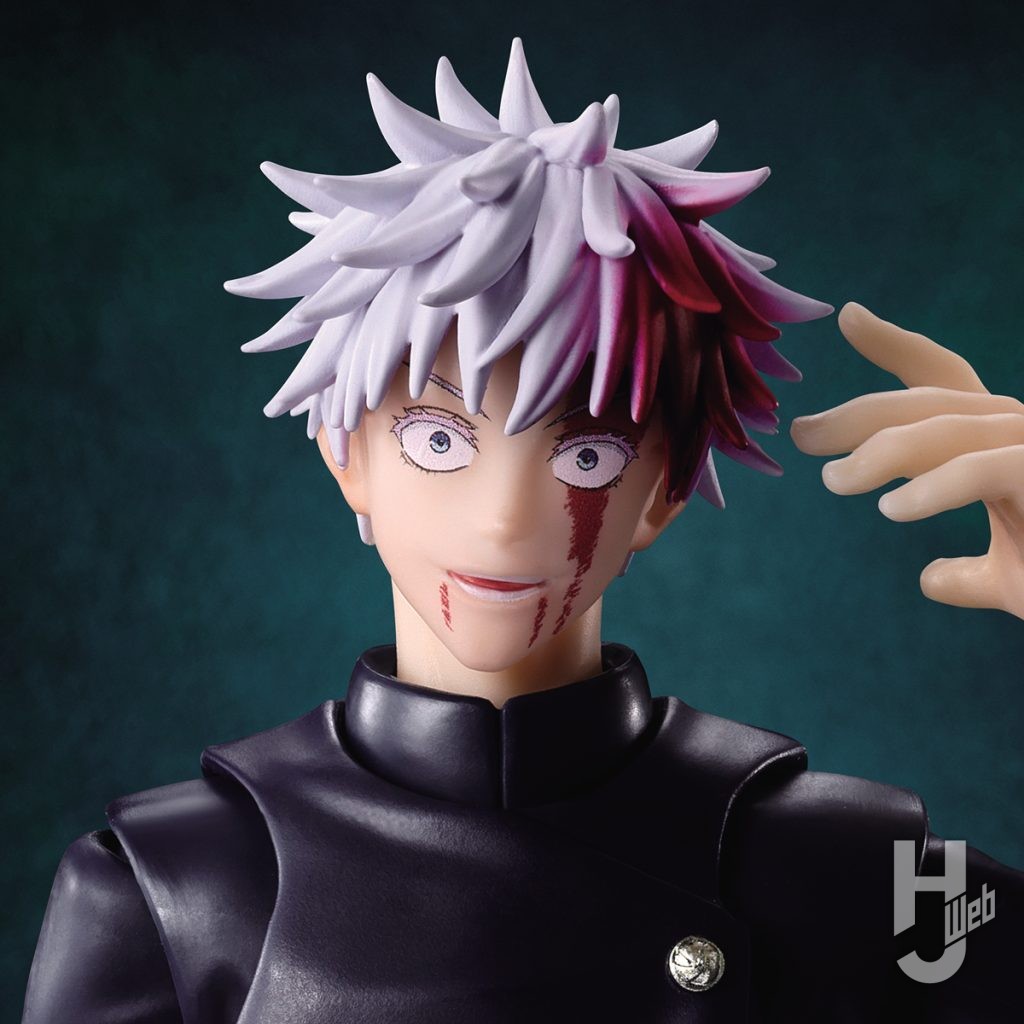 五条悟の可動フィギュアの交換用パーツの画像