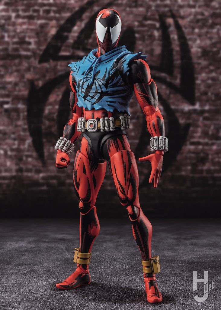 スカーレットスパイダーの可動フィギュアのメイン画像