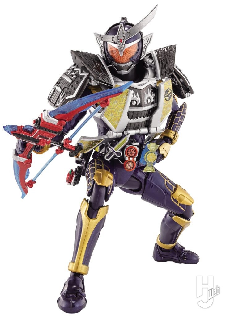 仮面ライダー鎧武ジンバーレモンアームズの可動フィギュアの画像