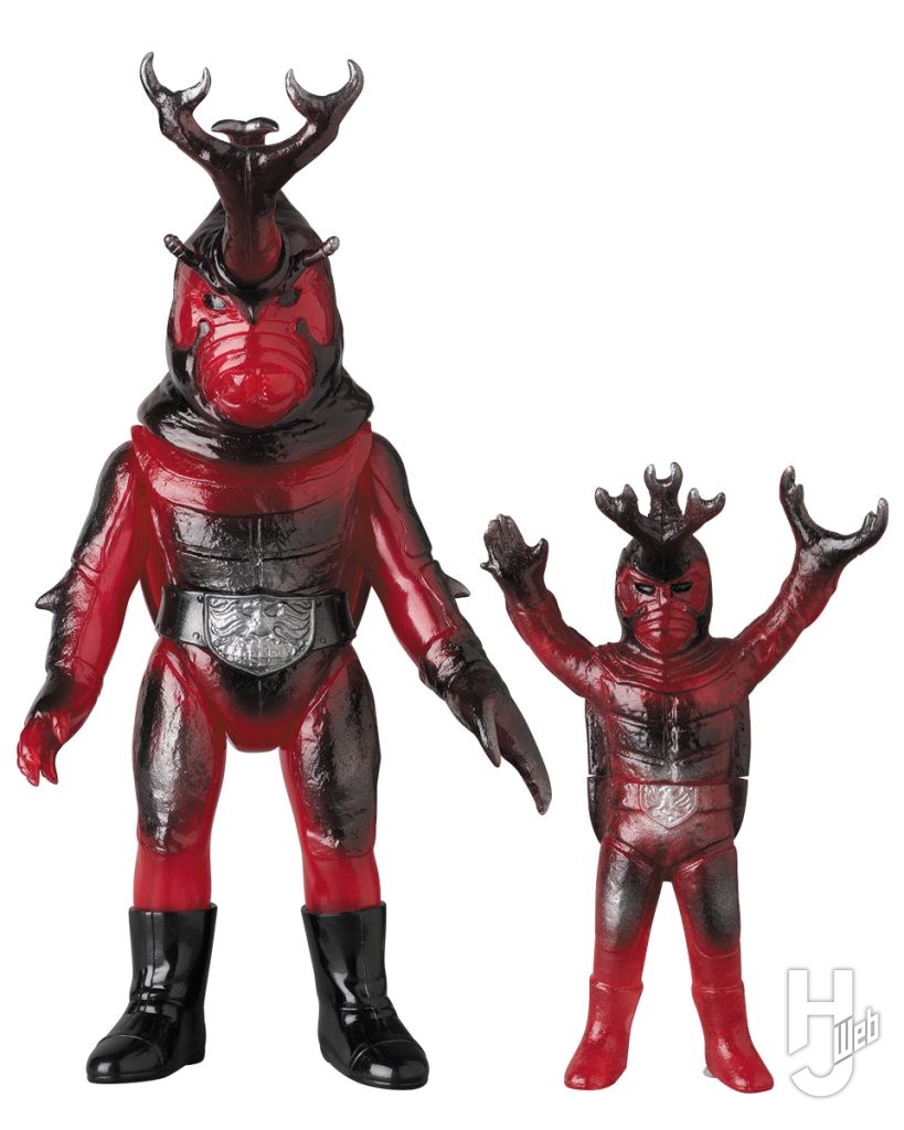 カブトロングのソフビとミニソフビのフィギュアの画像