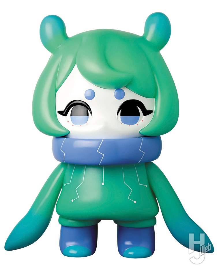 デンシタコシーゴーストカラーのソフビフィギュアの画像