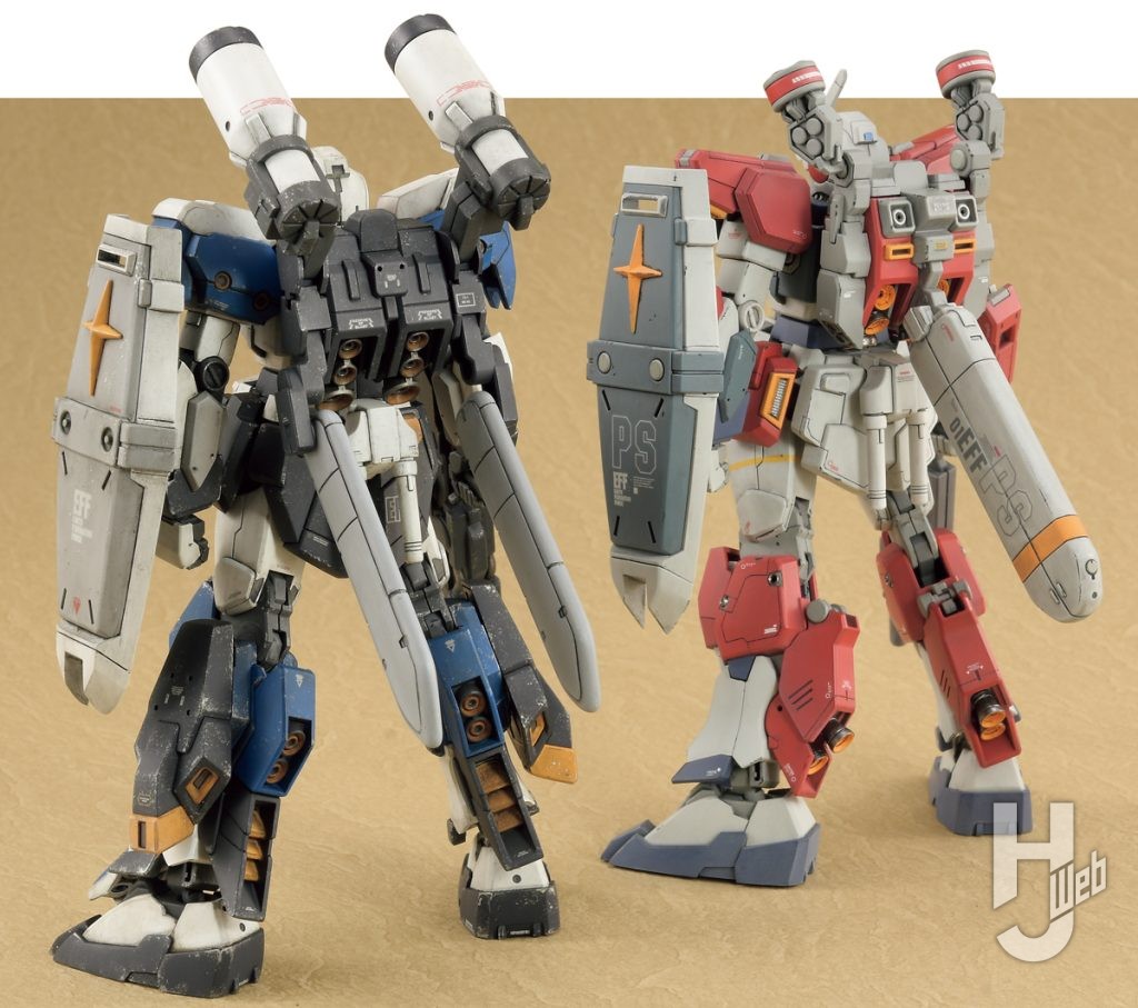 ARUE製作によるHGジーライン・スタンダードアーマーとの比較　後ろ