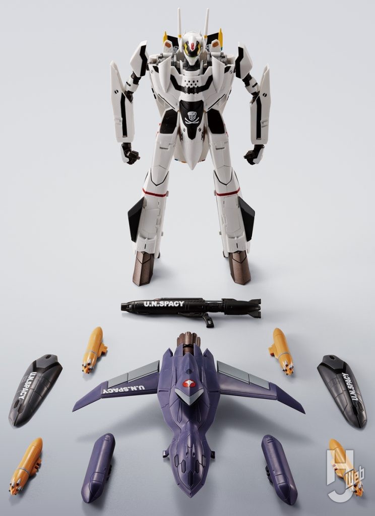 「HI-METAL-R-VF-0S-フェニックス（ロイ・フォッカー機）」ウェポンロードディスプレイ状態