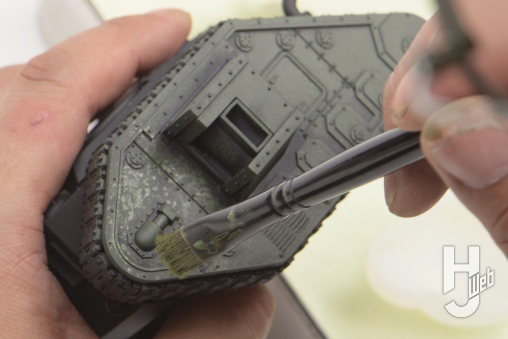 戦車のミニチュアの塗装の様子の画像その3