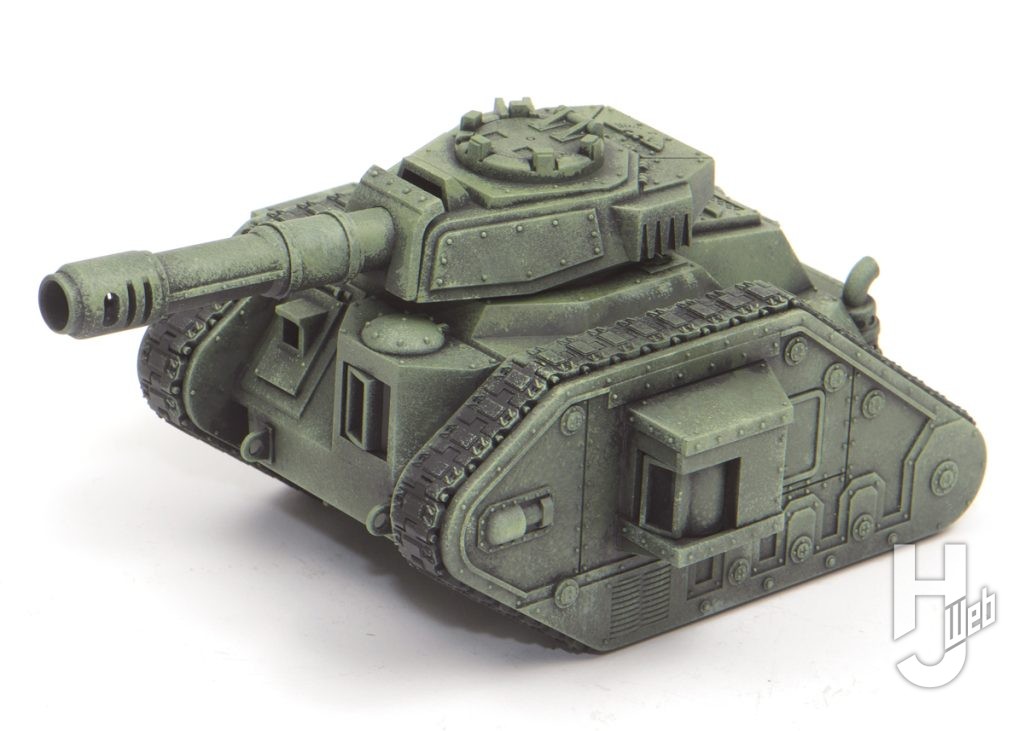 戦車のミニチュアの塗装完成の画像