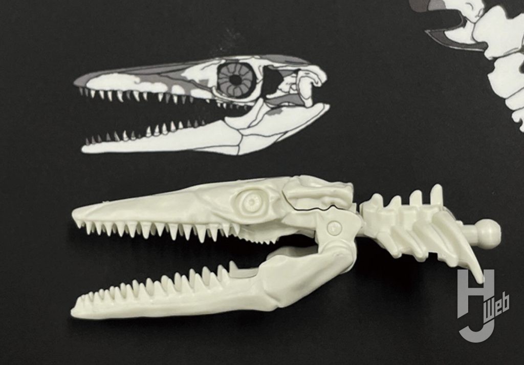 作例「プラノサウルス メガプテリギウス」製作途中頭部