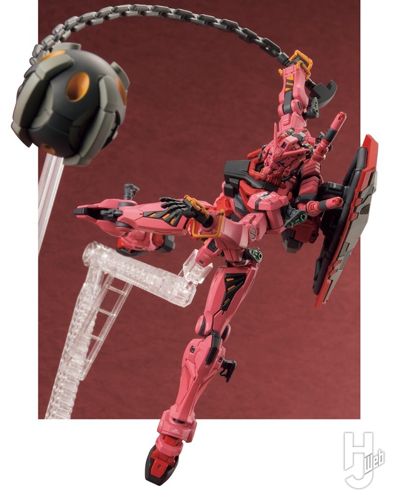 SSC製作「赤いガンダム」ハンマー構えポージング例