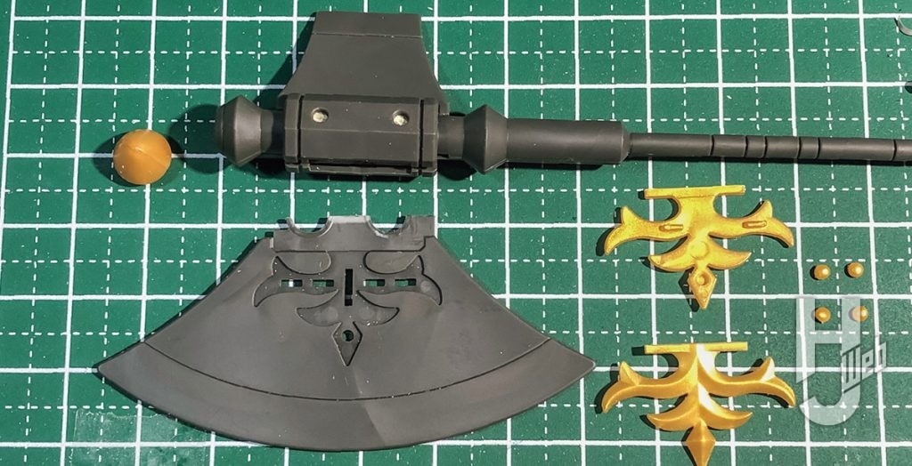 赤澤経治製作「HG レオン」製作途中アックス