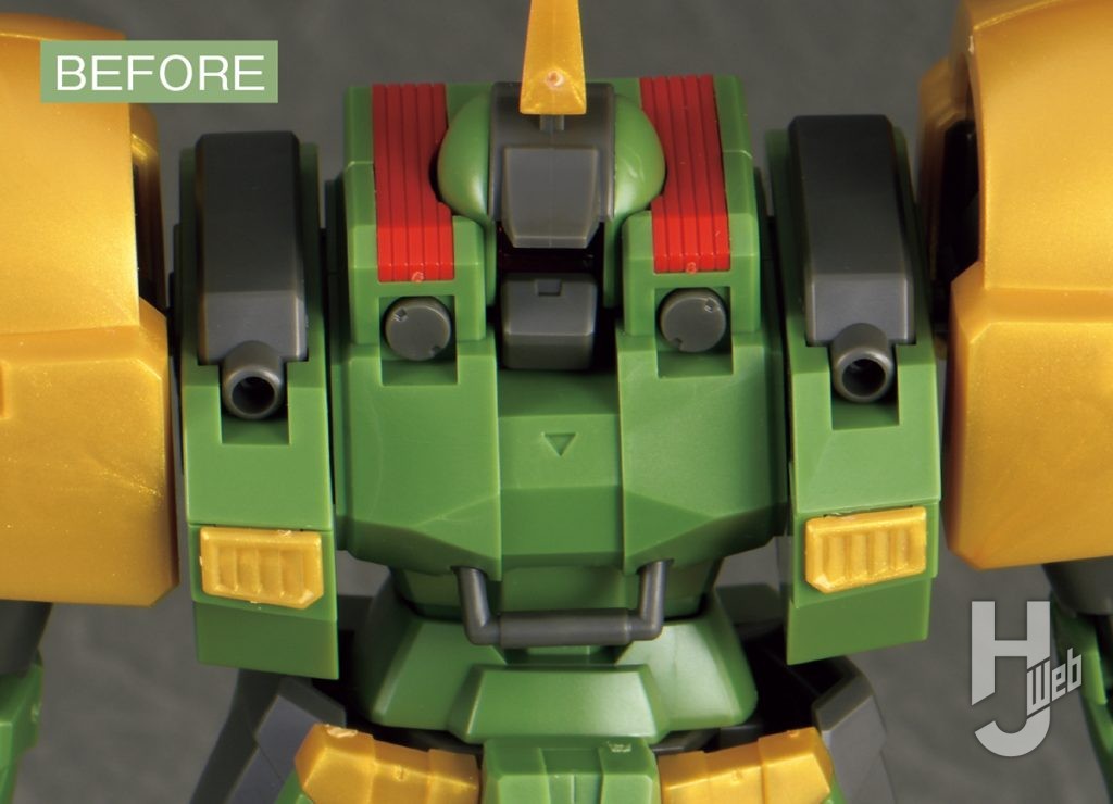 「HG レオン」肩口バルカンアップ