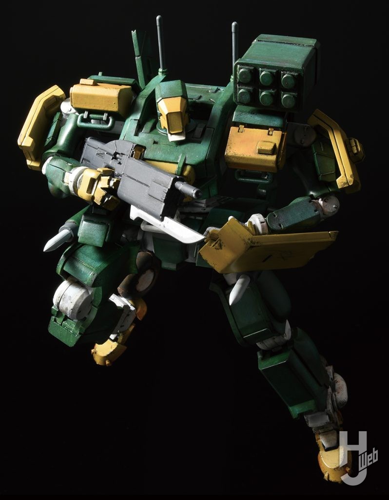 しろます製作「烈華イサミ・アオ専用機」ポージング例