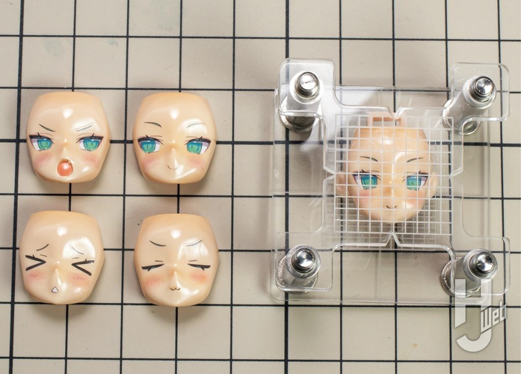 ニル・エット製作「PUNI-☆-MOFUラン」フェイスパーツ製作途中