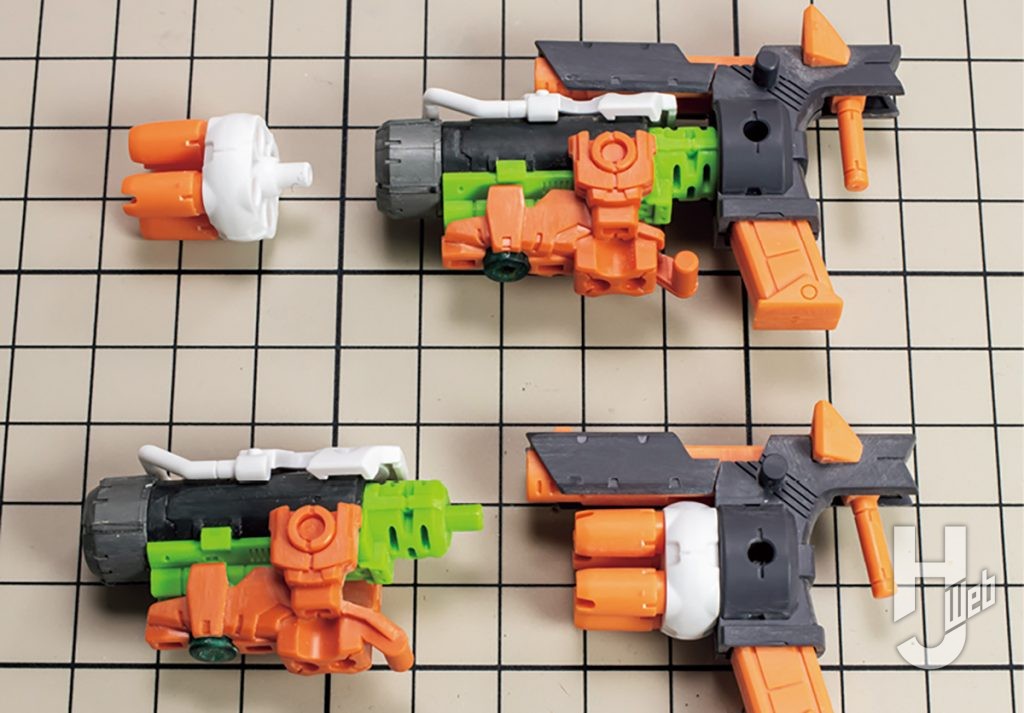 ニル・エット製作「PUNI-☆-MOFUラン」追加装備レーザー砲銃身製作途中