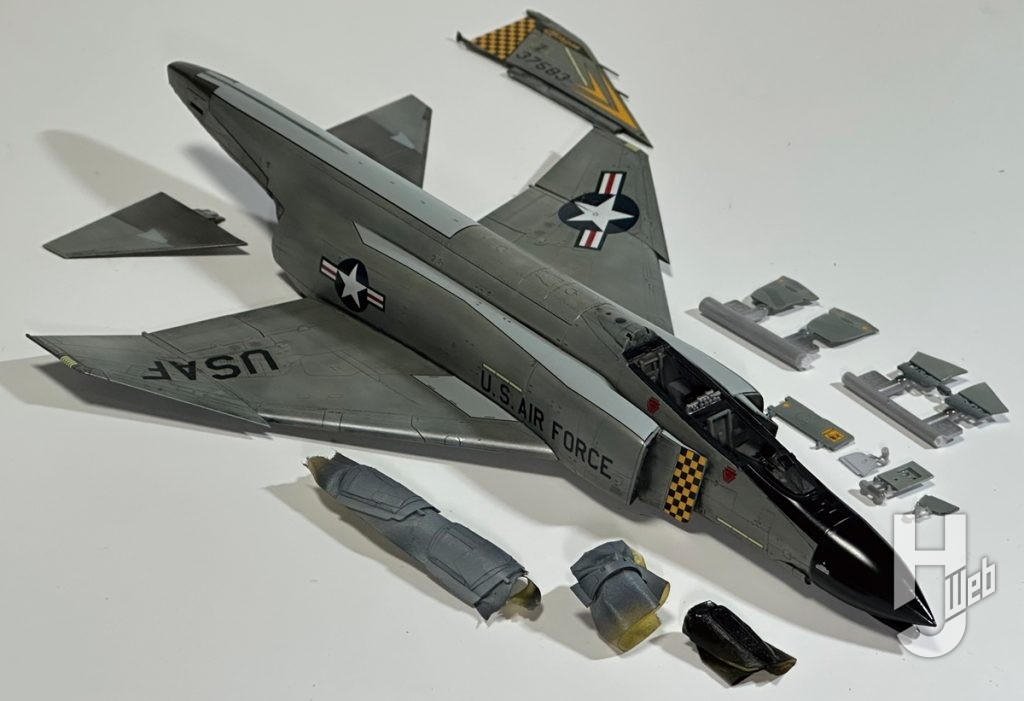 アメリカ空軍 F-4C 戦闘機
ディテールアップ2