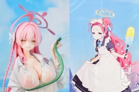 『ブルアカ』4.5周年ポップアップストア開催中! 展示フィギュアをフォトレポートでお届け! ユズ(メイド)の「ポッパレ」、キサキやセイアなどの「ねんどろいど」も発売決定