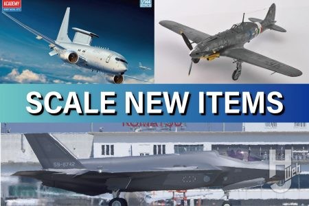 今年航空自衛隊に配備されたばかりの「F35-A ライトニングII」が早くもキット化！ さらに「チヌーク（後期型）」もエアフィックスから登場！