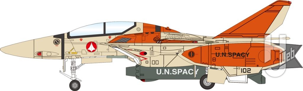 PLAMAX-1／72-VF-1D-ファイターバルキリーカラーイラスト