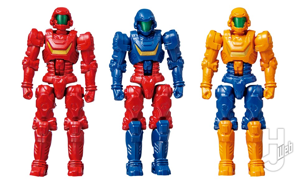 ダイアクロン　隊員① ダイアクロン」より隊員のフィギュア&リフトマシンセットと