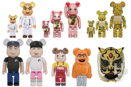「バナナマン」がベアブリックになって登場！あの「赤えんぴつ」ver.も／オレンジ色の「オスカー・ザ・グラウチ」や「ペコちゃん」など最新製品を一挙紹介【メディコム・トイ】