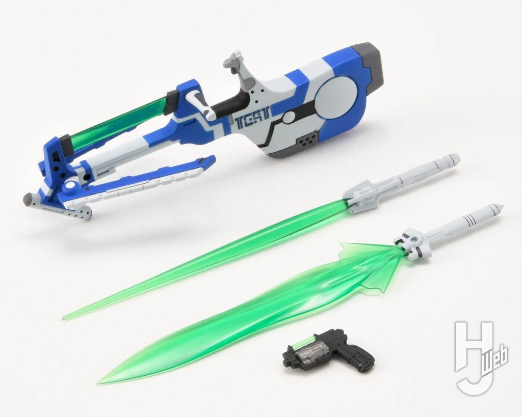 レイキャシールのプラモデルの武器パーツの画像