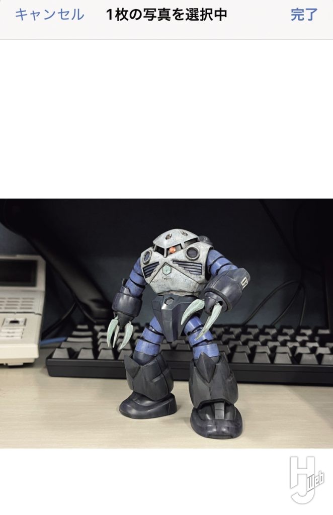 ガンプラパッケージデジラマの操作手順の画像その6