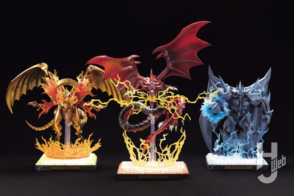 ラーの翼神竜とオシリスの天空竜とオベリスクの巨神兵のフィギュアのメイン画像
