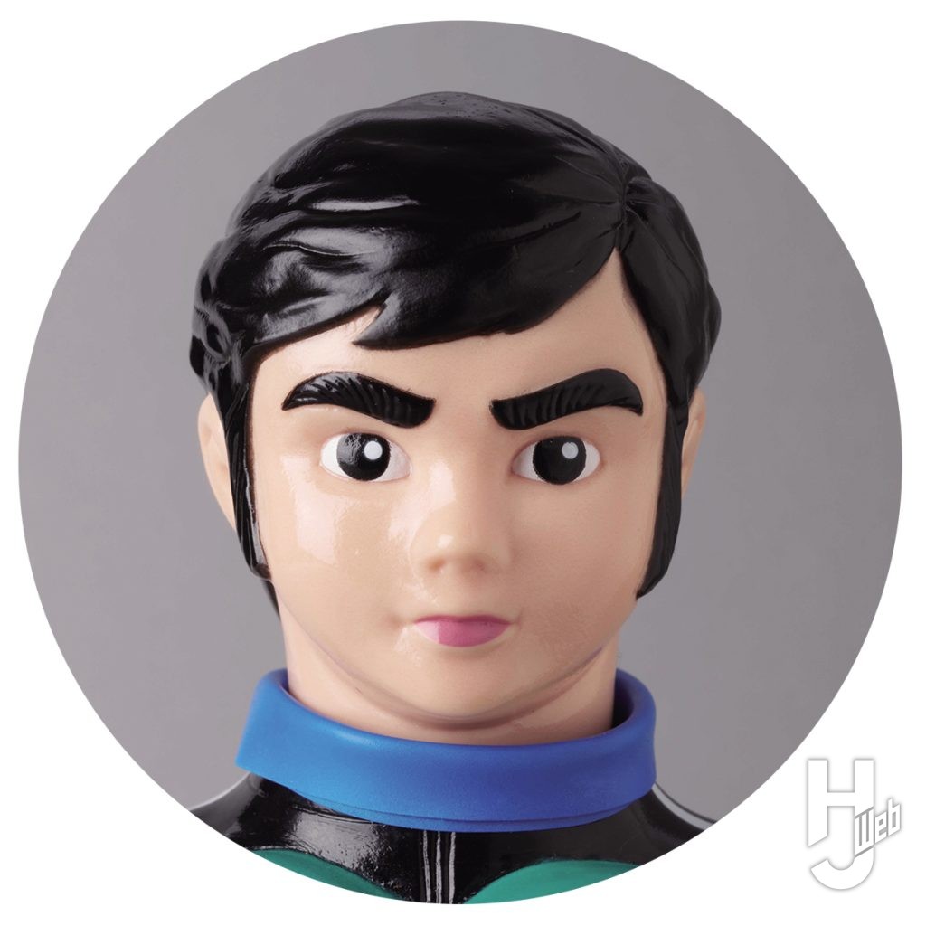 ショッカーライダーナンバー4のソフビフィギュアのアップ画像