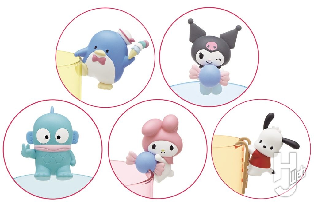 サンリオキャラクターズのカプセルフィギュアの画像
