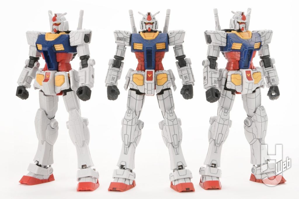 エントリーグレードガンダム3体の並び画像2枚目