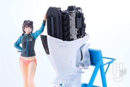 Hondaフラッグシップ船外機×新規造形のフィギュアを組み立てよう！「PLAMAX MF-97 minimum factory みのり with ホンダ船外機BF350 グランプリホワイト」が予約案内開始！